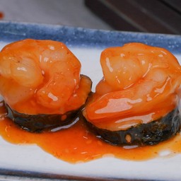 ซูชิกุ้งกิมจิ