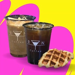 [เซตสุดฮิต] อเมริกาโน่ เย็น + ลาเต้ เย็น + ครอฟเฟิลเนยสด (S) 30g.