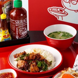 กะเพราหมูกรอบ