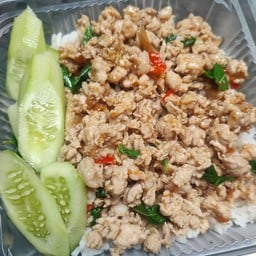 กะเพราหมูสับ(ราดข้าว)