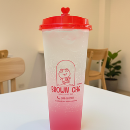 กุหลาบลิ้นจี่โซดา แก้วกลาง