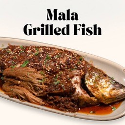 ปลากะพงย่างรสหม่าล่า