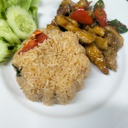 [อร่อยซ่ากับโค้ก] กระเพราหมูสับ +  โค้ก ออริจินัล (กระป๋อง)
