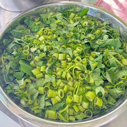 ผักบุ้งลวก