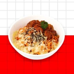 บะหมี่แห้งไก่ทอดชีส  รสเผ็ด