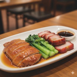 เป็ด + หมูแดง ( เล็ก )