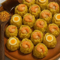 ( ขนมจีบกุ้งชิ้น + ขนมจีบไข่นก ) ชุดญาติเยอะ L