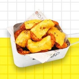 ชุดไก่ไม่มีกระดูกชีส M (5 ชิ้น)+ เครื่องเคียง 1 อย่าง