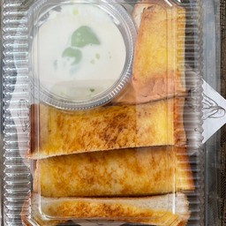 ปังแผ่นปิ้ง+สังขยาชาไทย