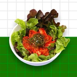 สลัดยำกิมจิและสาหร่าย