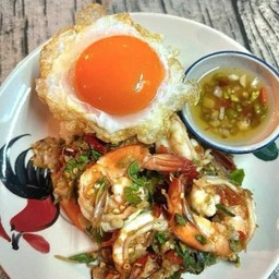 ข้าวผัดกะเพรากุ้ง Line Man