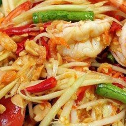 ตำไทยกุ้งสุก