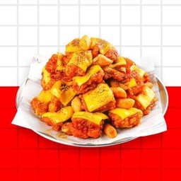 ไก่ทอดดั๊กกังจองรสเผ็ดและชีส