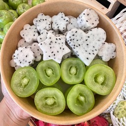 องุ่นไซมัส + แก้วมังกรขาว