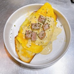 Bacon Ham Carbonara Cheese Scrambled Eggs Sour Dough