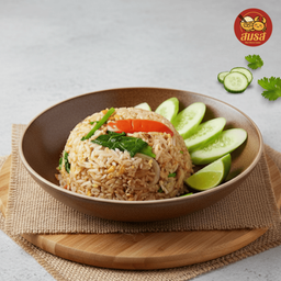 ข้าวผัดรถไฟหมูนุ่ม - อิ่มจุกแน่นๆ