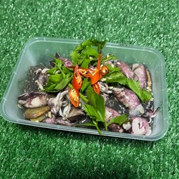 หมึกน้ำดำอบวุ้นเส้น