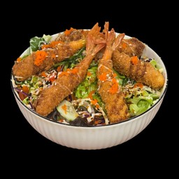 สลัดกุ้งทอด