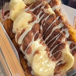 ปังปิ้ง เนย โอวัลตินกล้วยนม