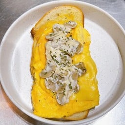 Truffle Cheese Scramble Eggs Sour Dough