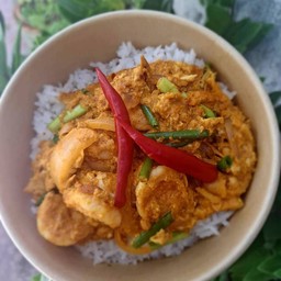 กุ้ง ผัดผงกระหรี่