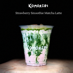 Strawberry Smoothie Matcha Latte