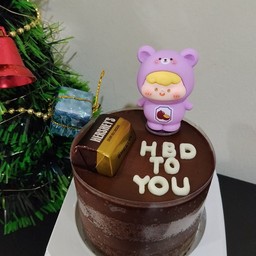 เค้กช็อคโกแลตโมเดลน้องหมีผลไม้ (เสาวรส)