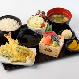 เอะบิสุโกเซน (เทมปุระและซาชิมิ)