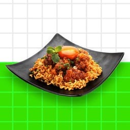 ลาบมาม่าเกาหลีไก่ทอด ไข่ดองซีอิ๊ว