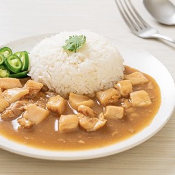 ข้าวหน้าไก่ ( ไม่เผ็ด )chicken sauce rice