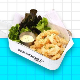 ปลาหมึกทอด รสเกลือกระเทียม