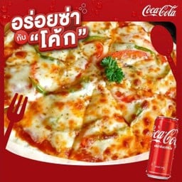 [อร่อยซ่ากับโค้ก] พิซซาฮาวายเอี้ยน+โค้ก 325ml.