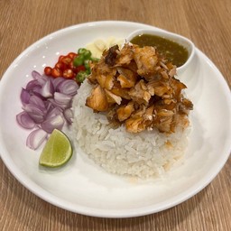 ข้าวขยำปลาแซลมอน(สุก)