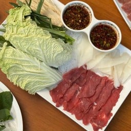 แจ่วฮ้อนเนื้อสัน+ผ้าขี้ริ้ว