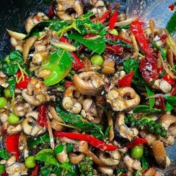 ผัดเผ็ดปลาไหล(กับข้าว)