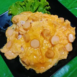 ข้าวไข่ข้นไส้กรอก