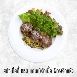 สปาเก็ตตี้แฮมเบิร์กเนื้อ