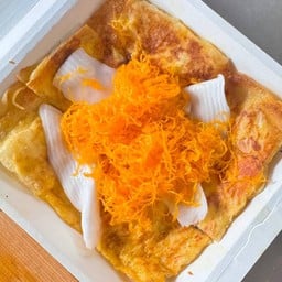 โรตีมะพร้าวอ่อน+ฝอยทอง