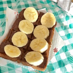 ปังปิ้ง นูเทลล่า+กล้วยหอม