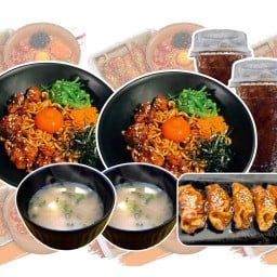 มาม่าซัง - มาม่าไข่ดองซีอิ๊วไก่ทอดซอสเกาหลี ข้าวหน้าหมู ตลาดมีดีมาร์เก็ต