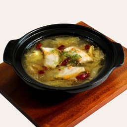 ปลากะพงต้มผักกาดดองเสฉวน