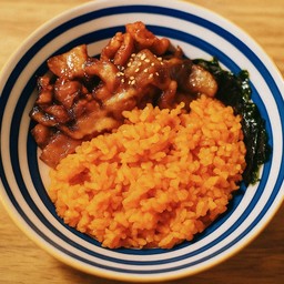 Pork rice bowl