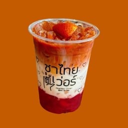 สตอเบอรี่ชาไทยนมสด