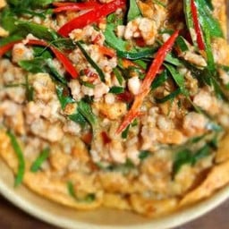 ข้าวไข่ข้นห่อหมกหมูสับ