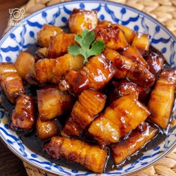 หมูหวานราดข้าว