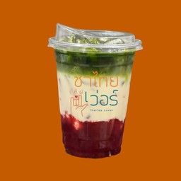 สตอเบอร์รี่ชาเขียวนมสด