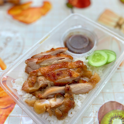 ข้าวไก่ย่างจิ้มแจ่วรสเด็ด