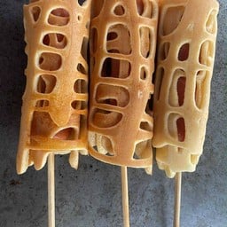 แพนเค้กพันไส้กรอก 3ไม้