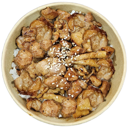 ข้าวหน้าสะโพกไก่ญี่ปุ่น (ยากิโตริ)