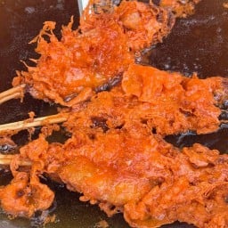 สายหมึก ข้าวอินโด หมึกชุปแป้งทอด halal